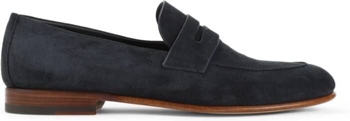 Giorgio Armani Blauwe Loafer Schoenen voor Mannen