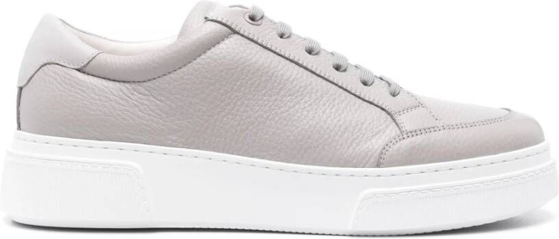 Giorgio Ar i Elegante Grijze Leren Sneakers