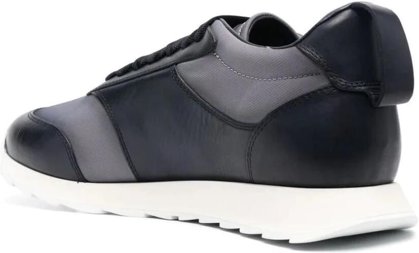 Giorgio Armani Blauwe Elegante Gesloten Platte Sneakers Sneaker - Foto 2