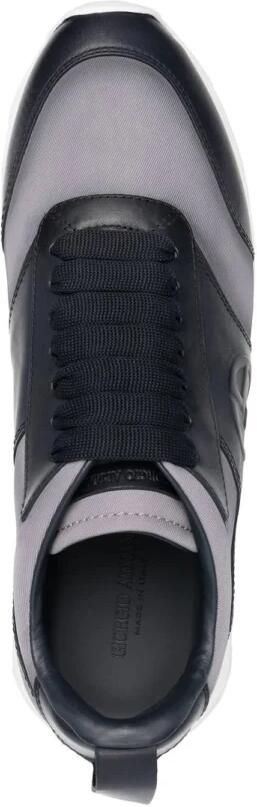 Giorgio Armani Blauwe Elegante Gesloten Platte Sneakers Sneaker - Foto 4