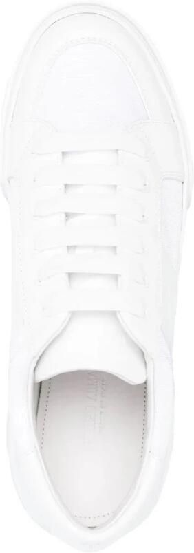 Giorgio Armani Witte Elegante Trainers Sneaker White Heren