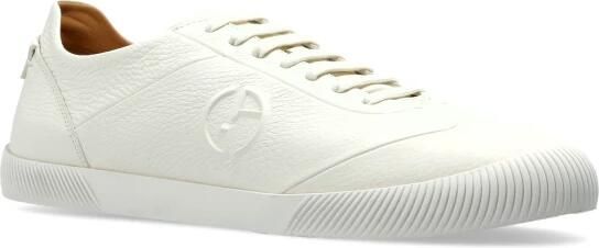 Giorgio Armani Leren sportschoenen met logo-reliëf - Foto 10