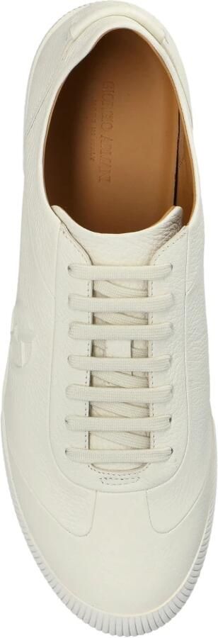 Giorgio Armani Leren sportschoenen met logo-reliëf - Foto 6