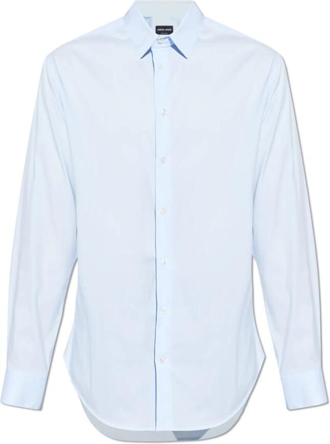 Giorgio Ar i Overhemd van stretchstof met boordverstevigers