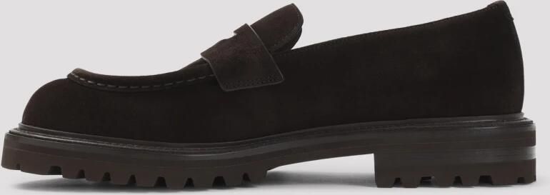 Giorgio Armani Suede Penny Loafers - Foto 4