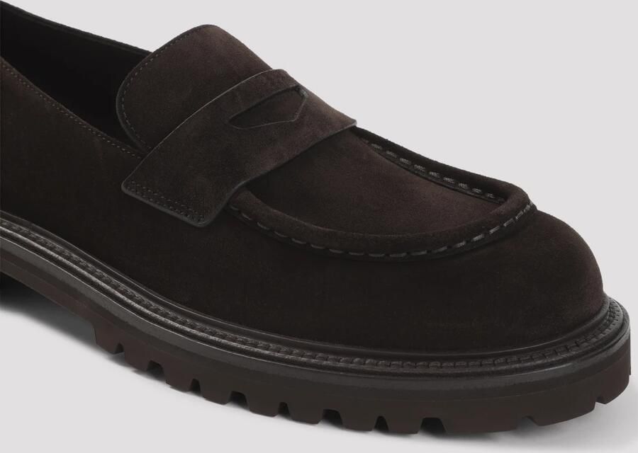 Giorgio Armani Suede Penny Loafers - Foto 2