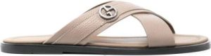 Giorgio Armani Sliders Beige Heren