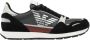 Giorgio Armani Zwarte casual textielen sneakers voor heren Black Heren - Thumbnail 1