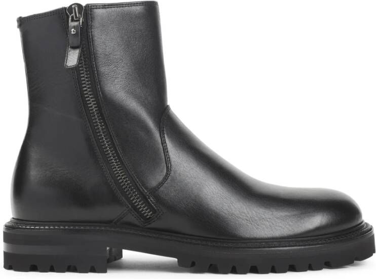 Giorgio Armani Zwarte Enkellaarzen voor Mannen