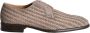 Giorgio Gedrukte leren nette schoenen Beige - Thumbnail 5