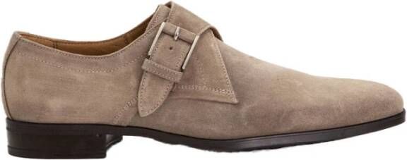 Giorgio Elegante suède schoenen met gesp Brown Heren