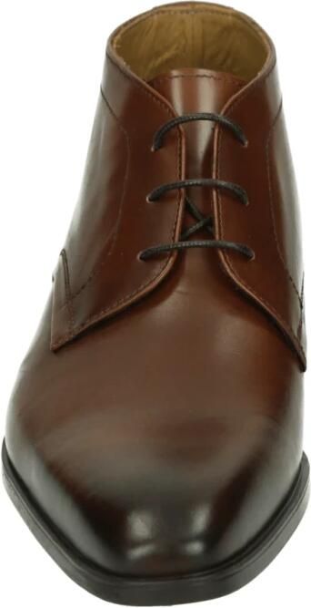 Giorgio Zakelijk Midden Cognac Leren Schoenen