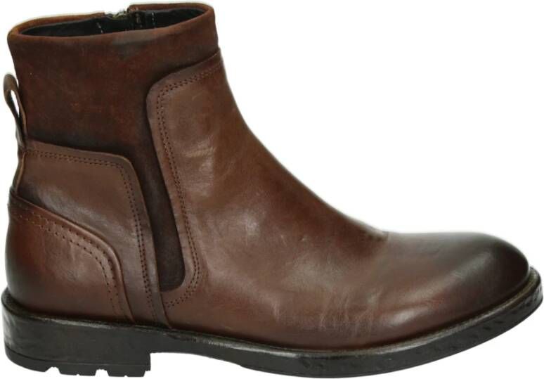 Giorgio Herenlaarzen Cognac Leer Nubuck