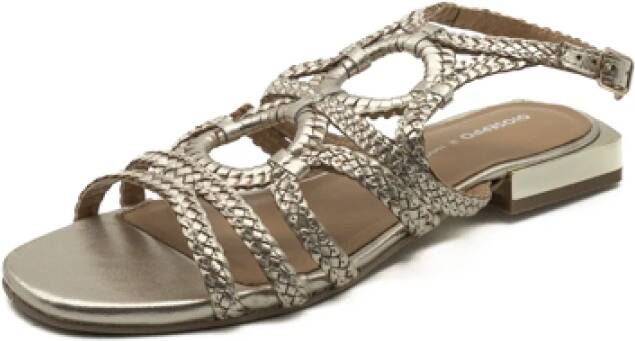 Gioseppo Birch Platinum Ss25 Flat Sandals