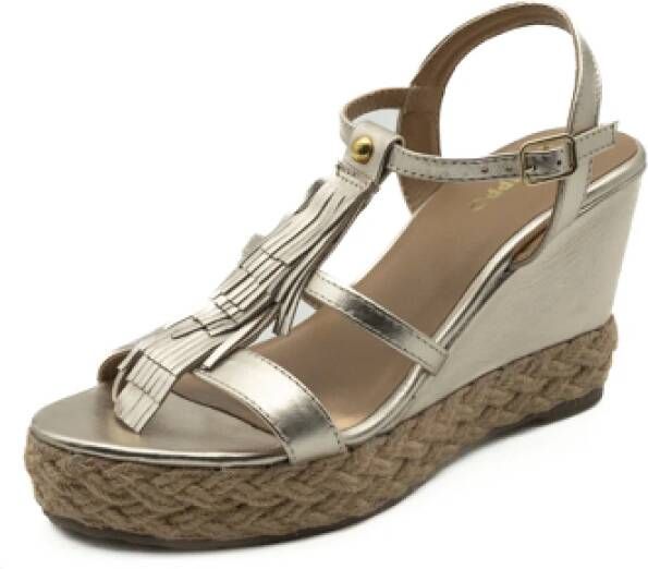 Gioseppo Dames Sleehak Sandalen Platinum Elderon