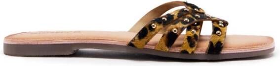 Gioseppo Sandalen met dierenprint van leer