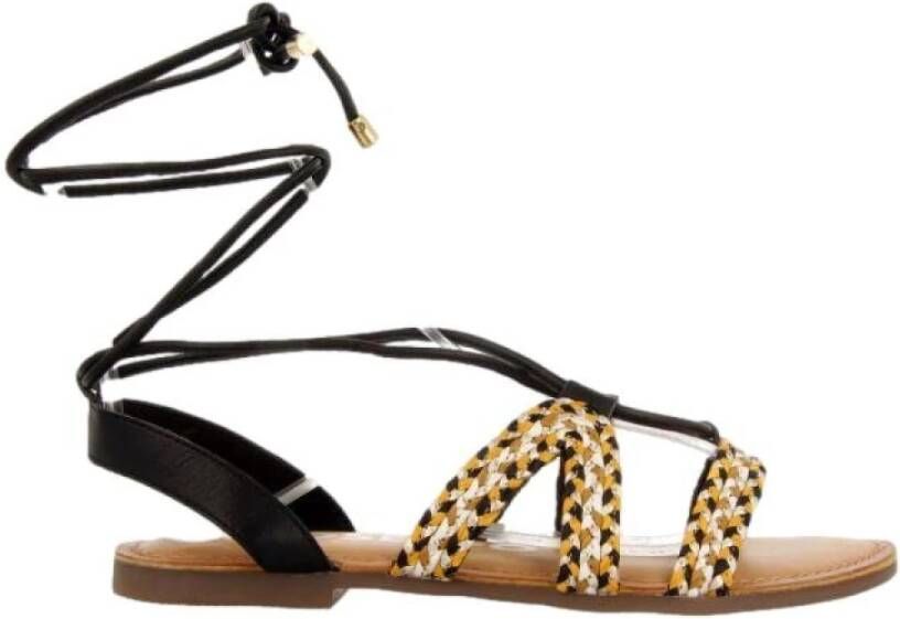 Gioseppo Flat Sandals Black Dames