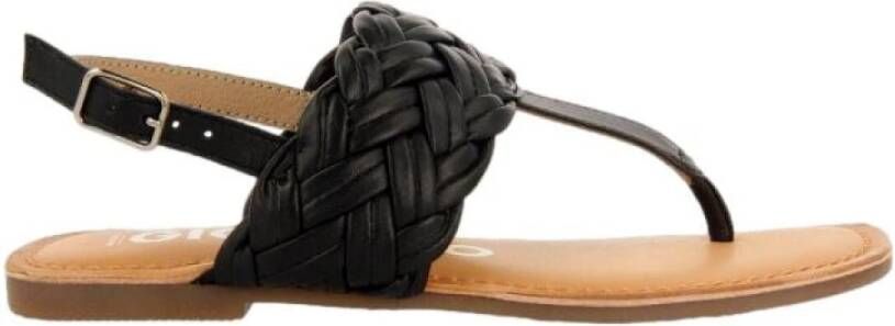Gioseppo Flat Sandals Black Dames