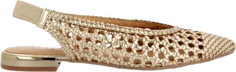 Gioseppo Gouden platte sandalen Guatavita Collectie Beige Dames