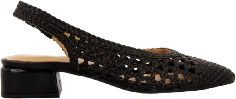 Gioseppo Gevlochten Leren Ballet Flats Black Dames