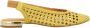 Gioseppo Gevlochten Leren Ballet Flats Yellow Dames - Thumbnail 1