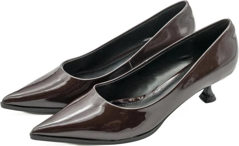 Dames Lage Hak Salon Schoenen Bordeaux Rood - Foto 2
