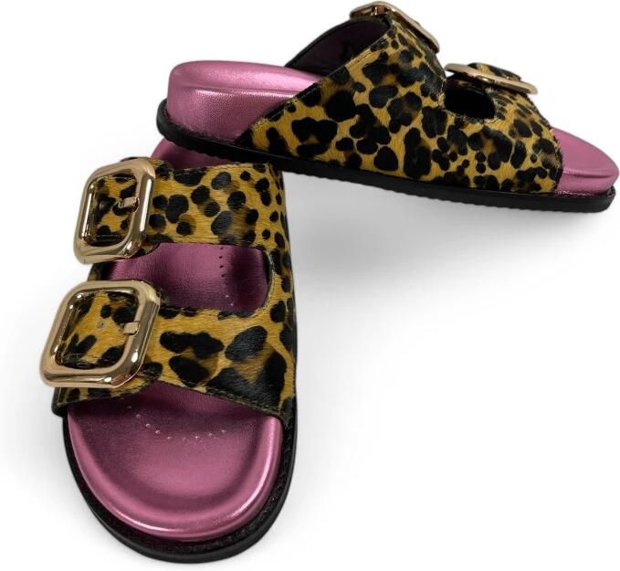 Gioseppo Sandalen met dierenprint en verstelbare bandjes