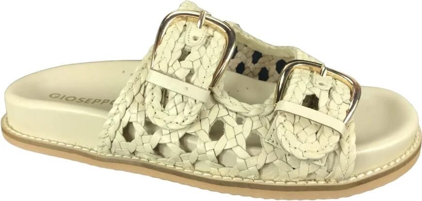 Gioseppo Ogunquit 79032 Off White Tressée Slipper - Foto 2