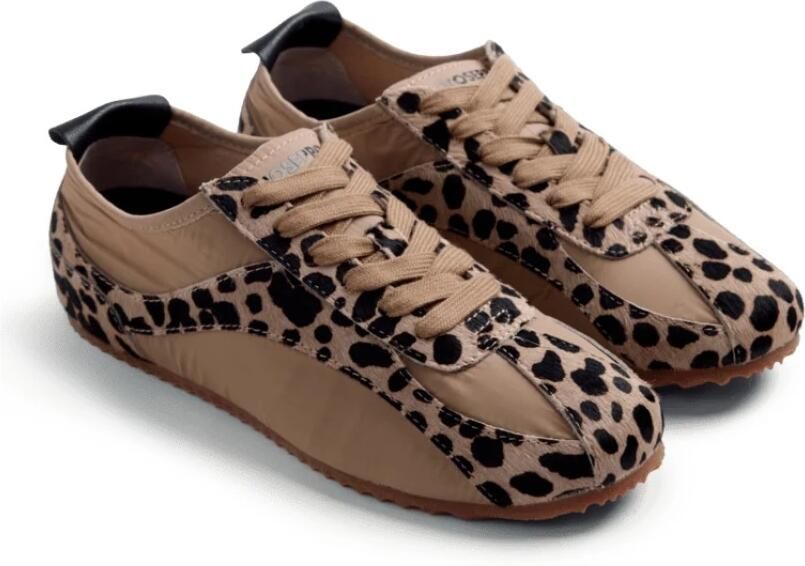 Gioseppo Sneakers van leer en nylon met dierenprint - Foto 2
