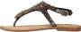 Gioseppo Kralen Platte Sandalen Black Dames - Thumbnail 2