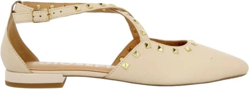 Gioseppo Leren Ballet Flats voor Jongens Beige Dames