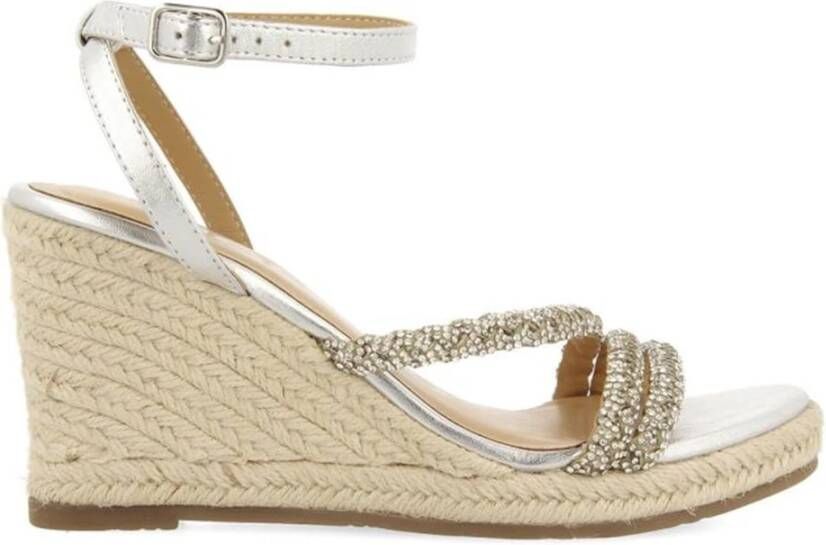 Gioseppo Menfi Esparto Sleehak Sandalen Zilver Vrouw - Foto 2