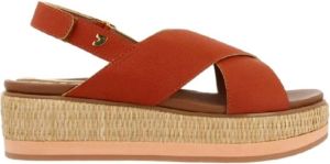 Gioseppo Platte sandalen Oranje Dames
