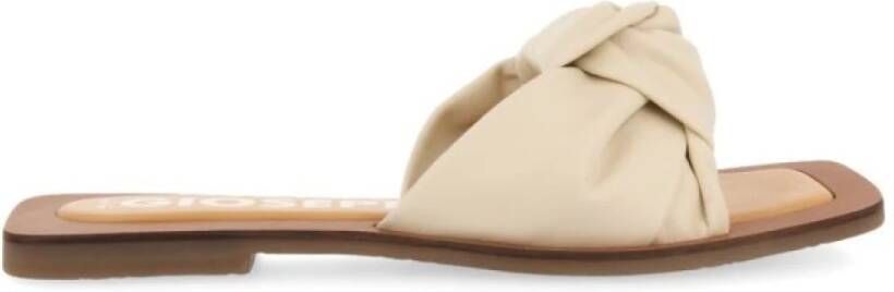 Gioseppo Sliders Beige Black Yellow Dames