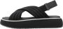 Gioseppo Stijlvolle Platte Sandalen voor Vrouwen Black Dames - Thumbnail 2