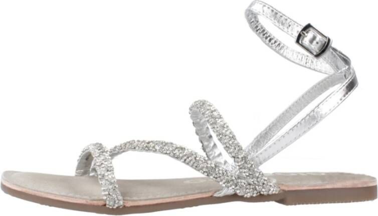 Gioseppo Stijlvolle Platte Sandalen voor Vrouwen Gray Dames