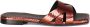 Giuliano Galiano Blauwe Platte Sandalen Vierkante Open Neus - Thumbnail 1