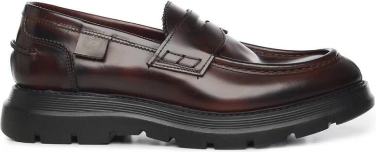 Giuliano Galiano Bruine Leren Platte Schoenen - Foto 2