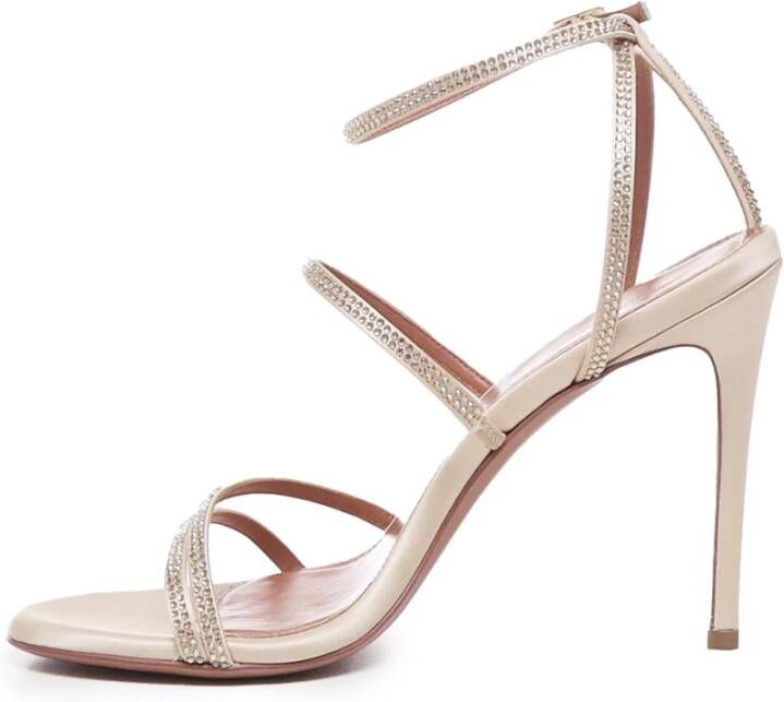 Giuliano Galiano Elegante Mary Sandalen met Strass Pink Dames