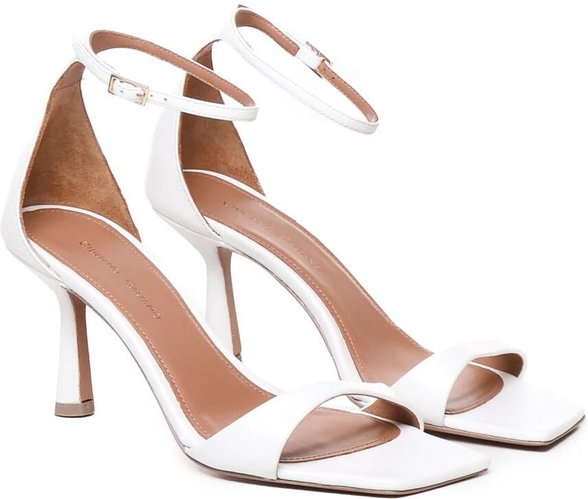 Giuliano Galiano Glamour Witte Sandalen Dunne Enkel Gesp - Foto 3