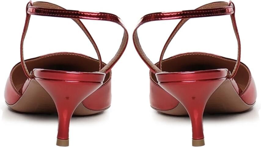 Giuliano Galiano Rode kersen sandalen met verstelbare band