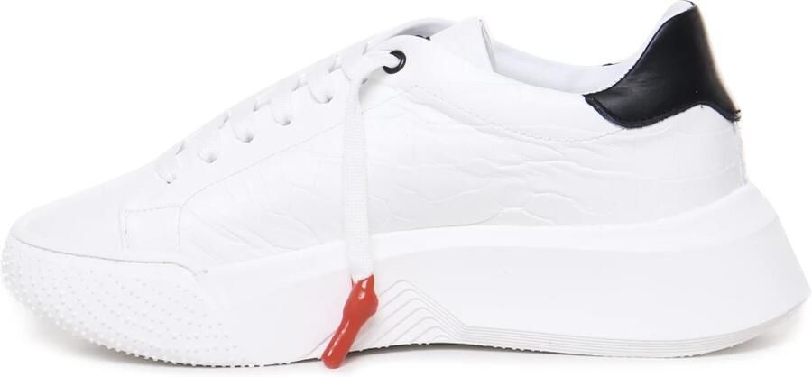 Giuliano Galiano Witte Krokodillenprint Leren Sneakers - Foto 2