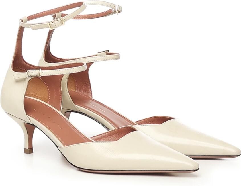 Giuliano Galiano Witte leren hakken met verstelbare bandjes