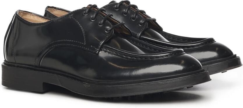 Giuliano Galiano Zwarte leren veterschoenen