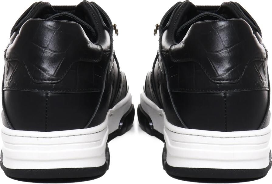 Giuliano Galiano Zwarte Sneakers van Krokodillenleer - Foto 2