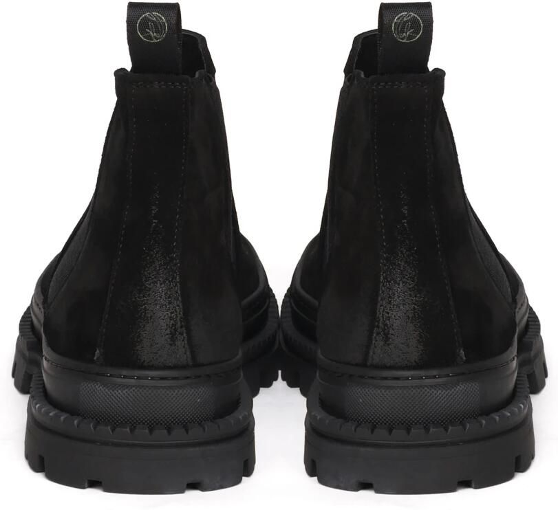 Giuliano Galiano Zwarte Suède Platte Schoenen Elastische Sluiting - Foto 2
