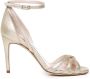 Giuliano Galiano Platinum High Heel Sandalen Beige Dames - Thumbnail 1