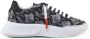 Giuliano Galiano Slangenprint Leren Sneakers Zwart Wit - Thumbnail 1