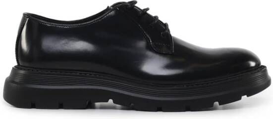 Giuliano Galiano Zwarte Faux Leren Mocassins Black Heren