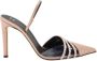 Giuseppe zanotti Sprankelende puntige slip-on hakken Beige Dames - Thumbnail 1